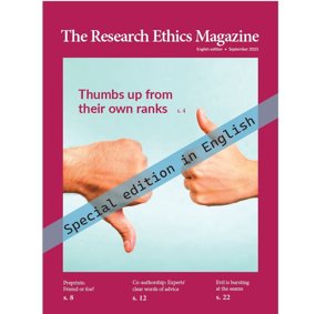 Cover of special edition of the magazine in English
