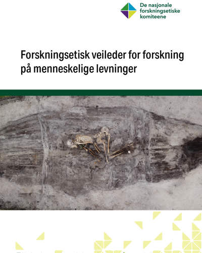 Omslag Forskningsetisk veileder for forskning på menneskelige levninger