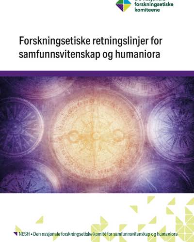 Omslag av Forskningsetiske retningslinjer for samfunnsvitenskap og humaniora